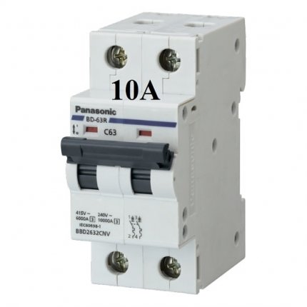 Mcb 2 tép 10a panasonic