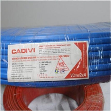 Dây điện Vcmo 2x4.0 Cadivi