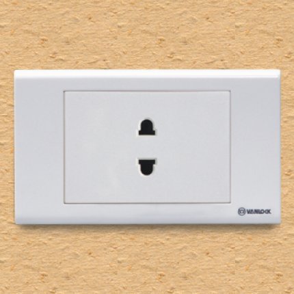 Ổ cắm đơn 2 chấu sino