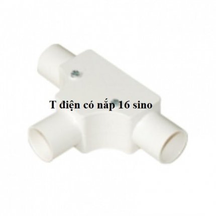 Cút chữ T 16 Sino có nắp