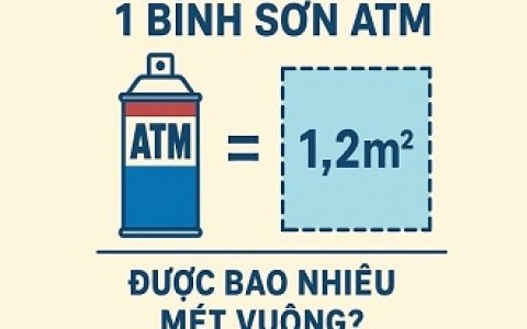 1 bình sơn ATM được bao nhiêu mét vuông