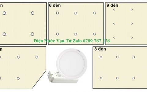 Hướng dẫn lắp đèn led âm trần dowlight trần nhà chiếu sáng tối đa