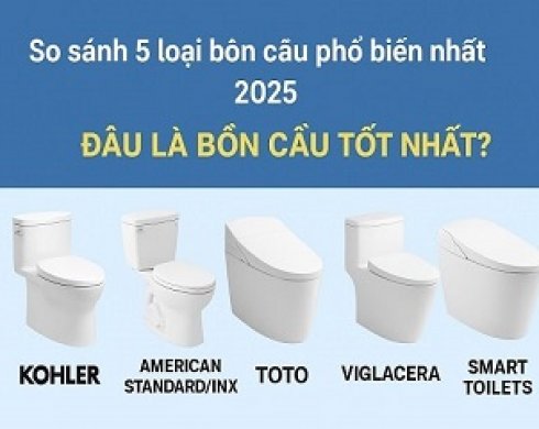 So sánh 5 loại bồn cầu phổ biến nhất 2025 – Bồn cầu tốt nhất